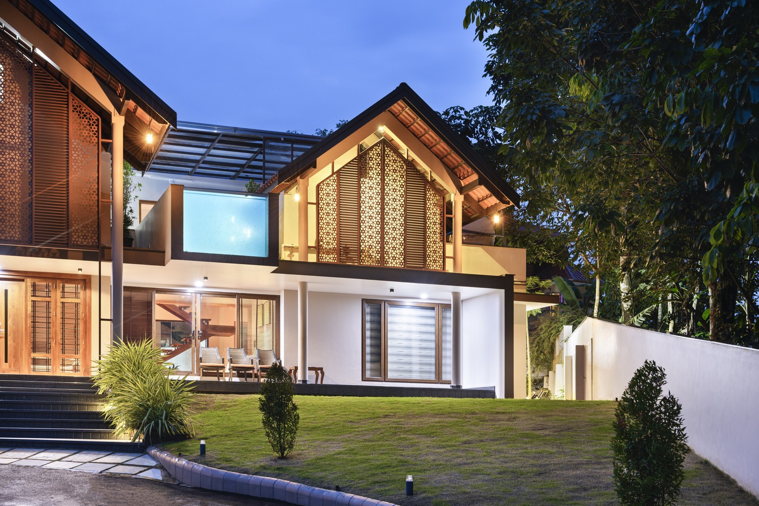 印度 Contour House · 与自然共生的现代庄园丨Archimatrix India Associates-36