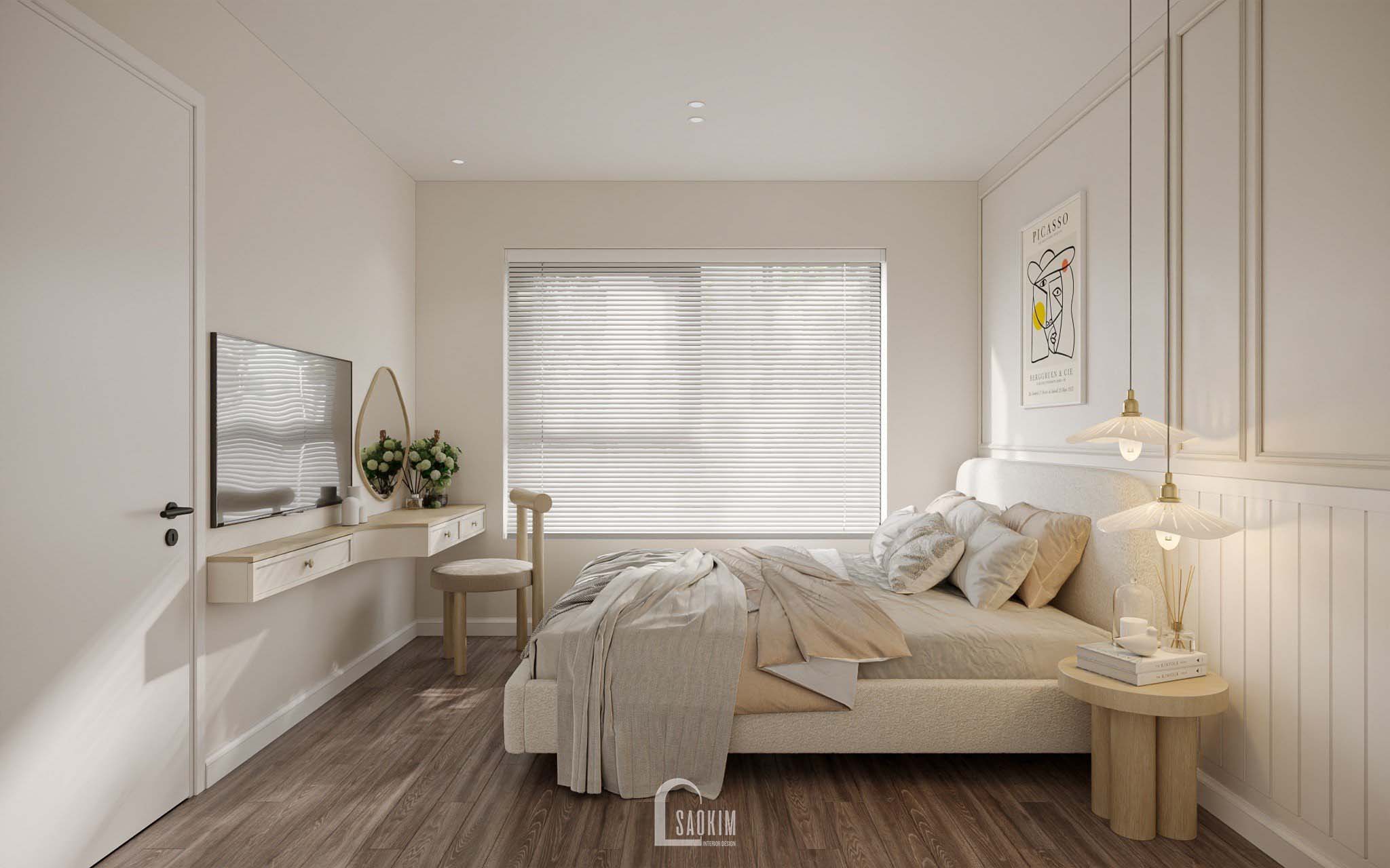 KoreanChic Style Apartment Interior-Vinhomes Ocean Park-13