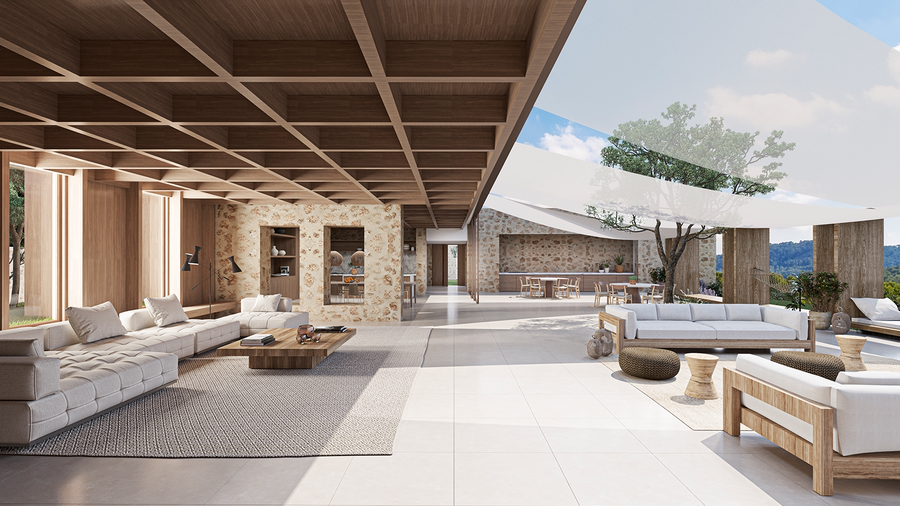 18 位建筑大师的伊维萨岛私人别墅设计,自然融入奢华-137