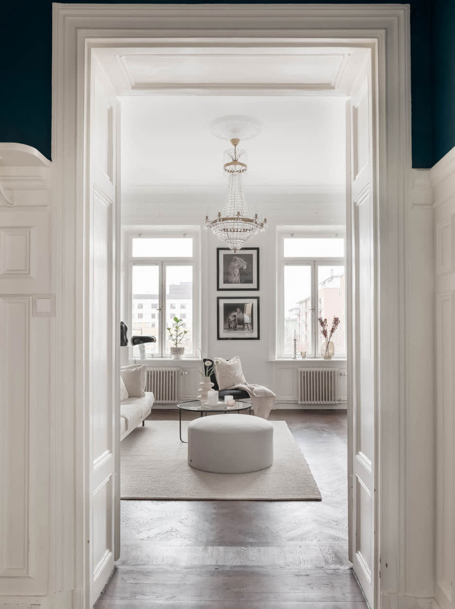 斯德哥尔摩优雅白色内饰公寓-2