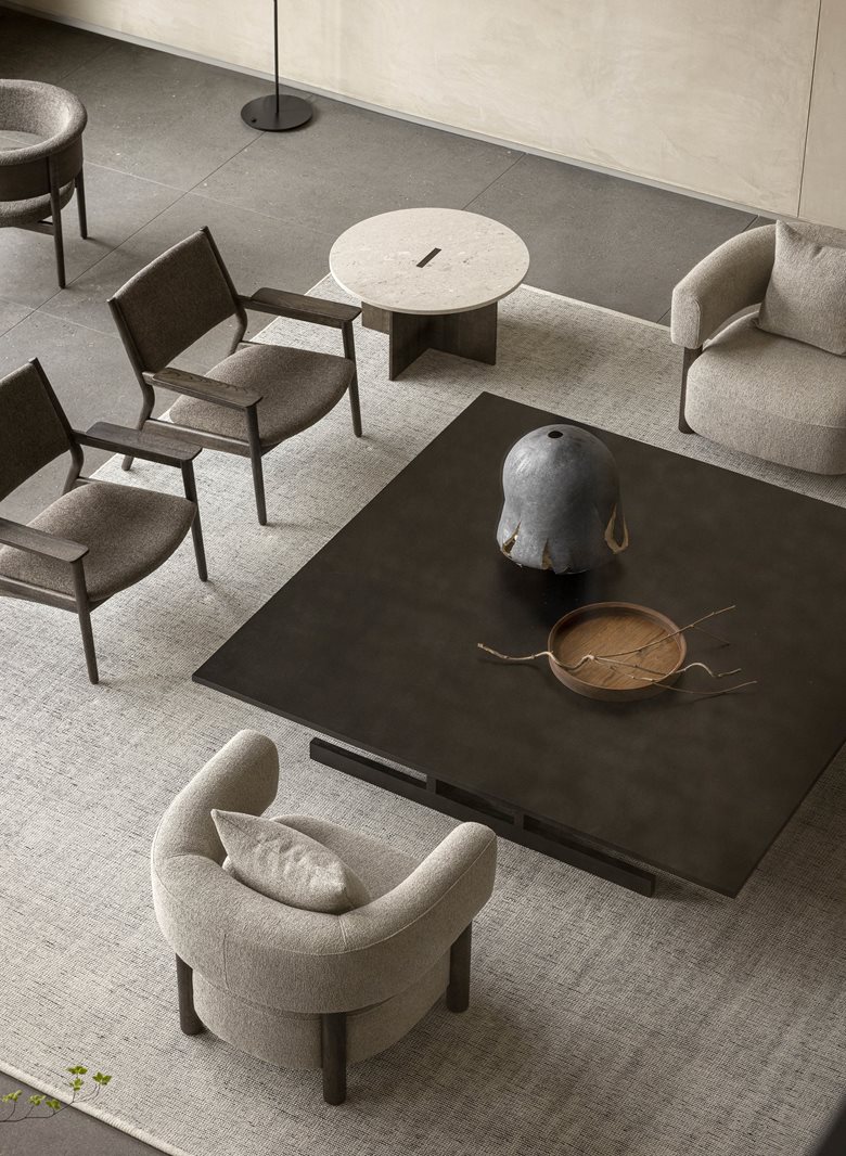 传统现代文化结合的japandi风酒店顶楼寿司餐厅和水疗中心设计-5