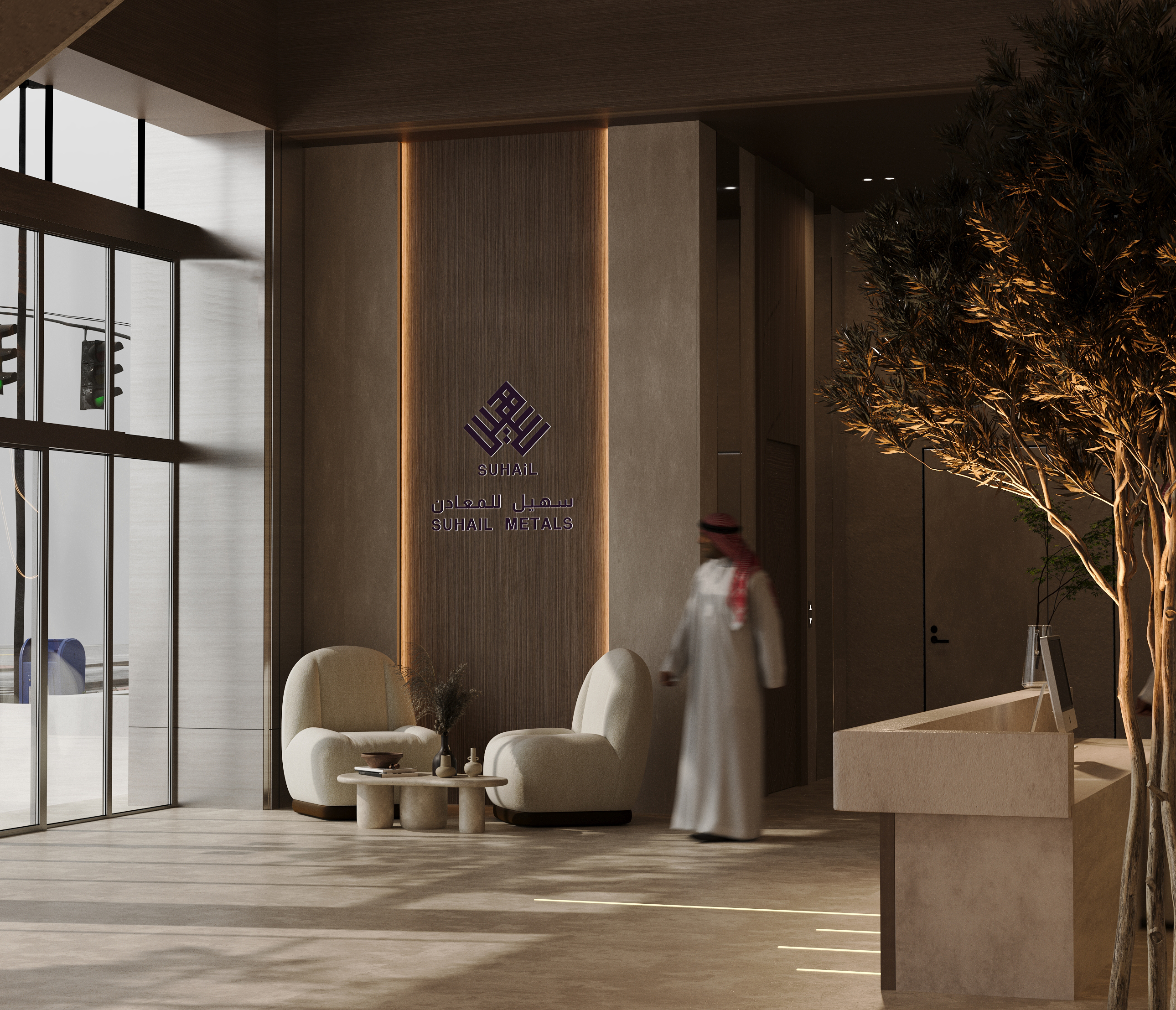 Suhail Metals Company总部接待区设计丨沙特阿拉伯-7