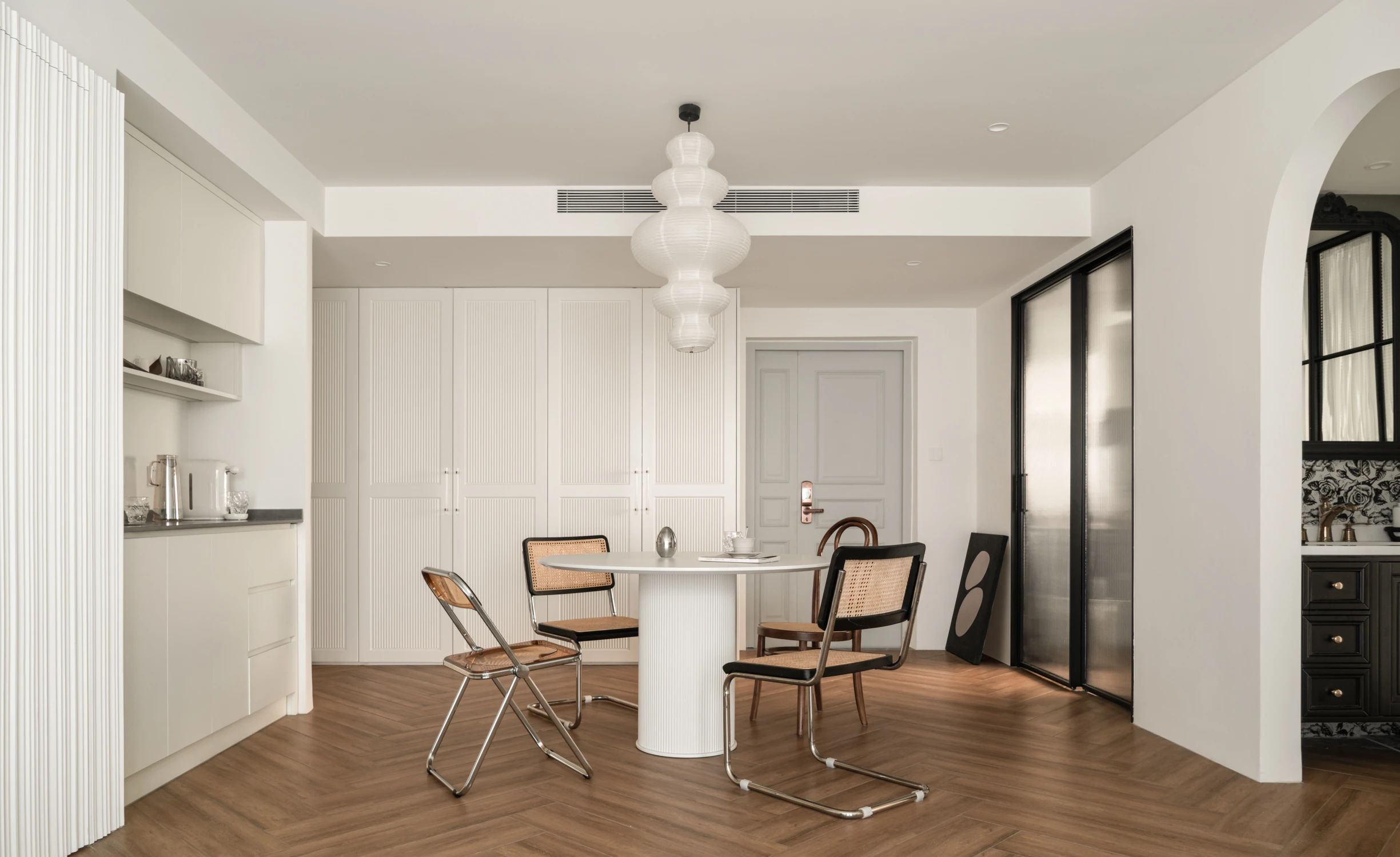 奶白轻法式住宅设计丨中国杭州丨文青设计-15