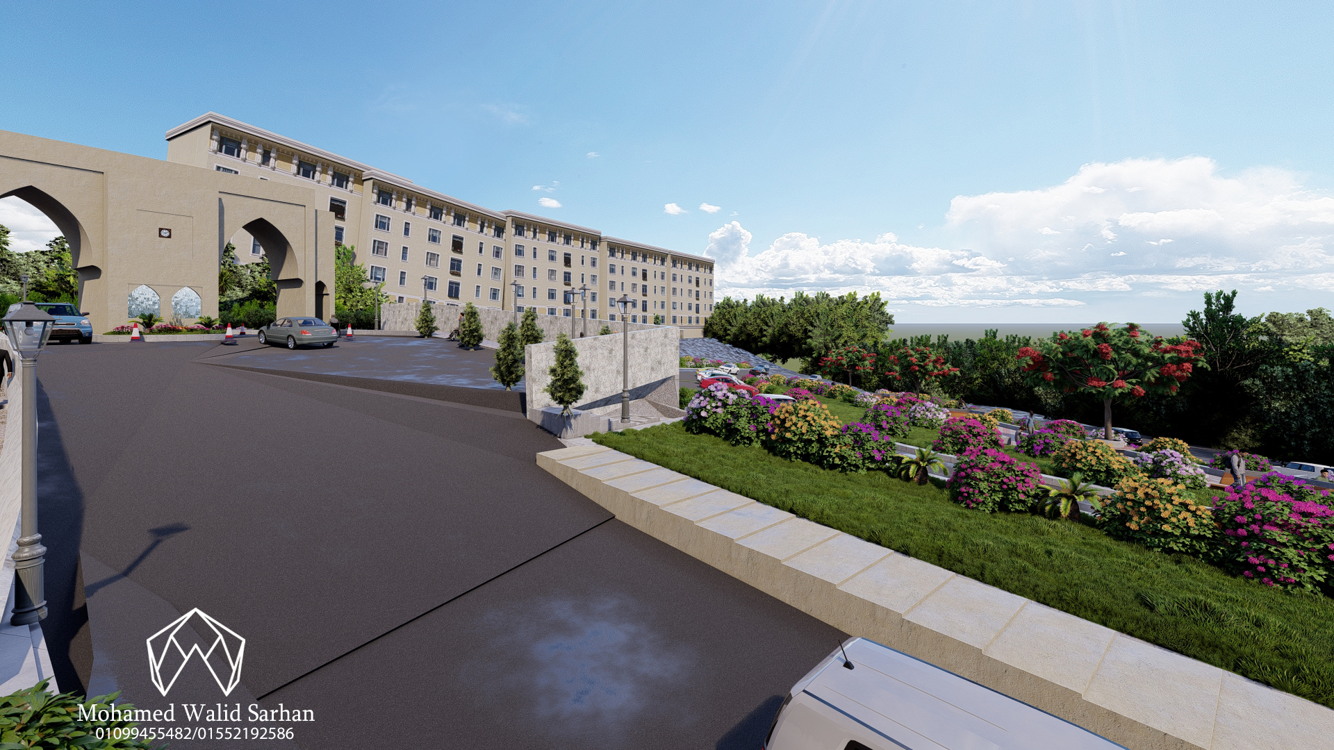 Landscape of a university in Jordan-16