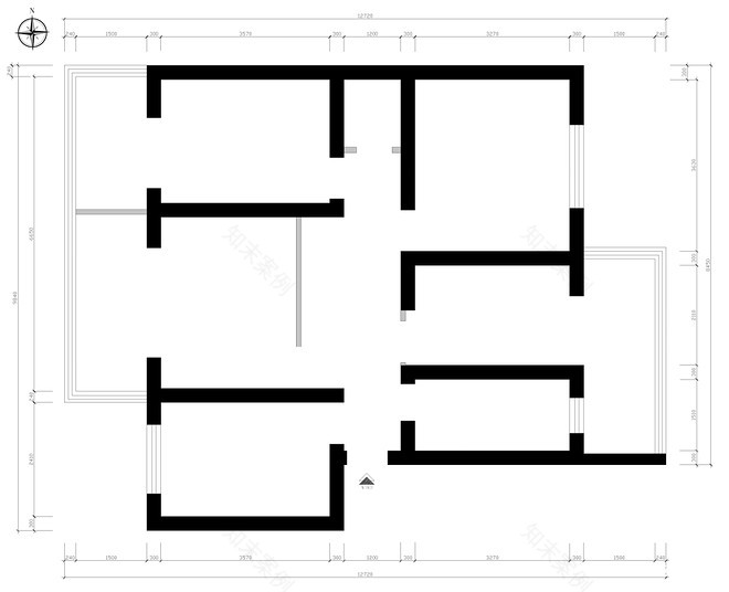 40万元二居104平米装修案例_效果图 - 中式“老破大”变身风情法式之家 - 设计本-18