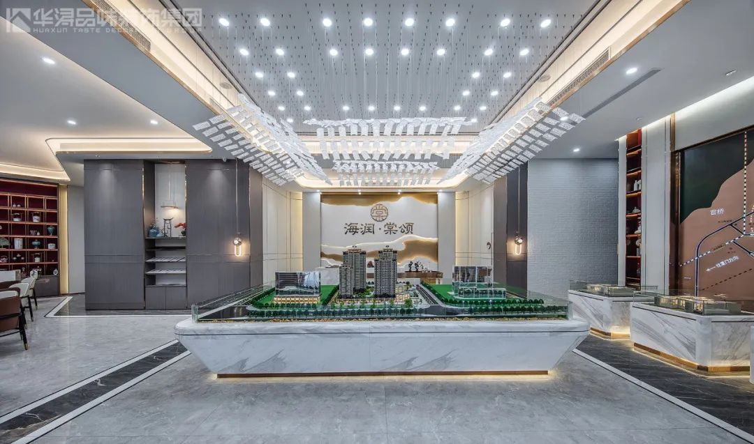 华浔品味装饰打造的新中式售楼部 | 海润棠颂,诗意江南境-33