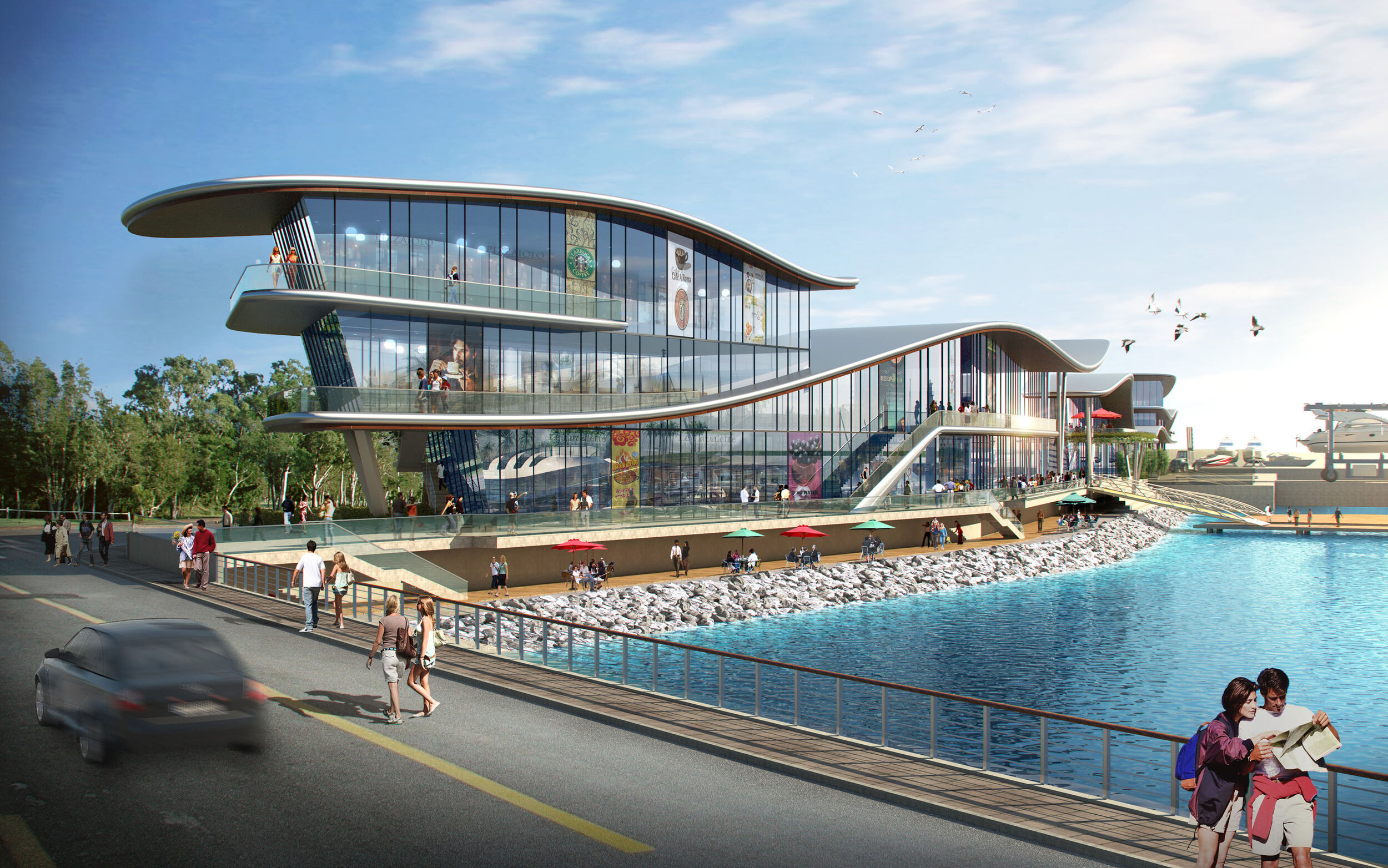 NDA Group | Hainan Sea Flower Yacht Club and Marina Commercial Promenade - EN-10