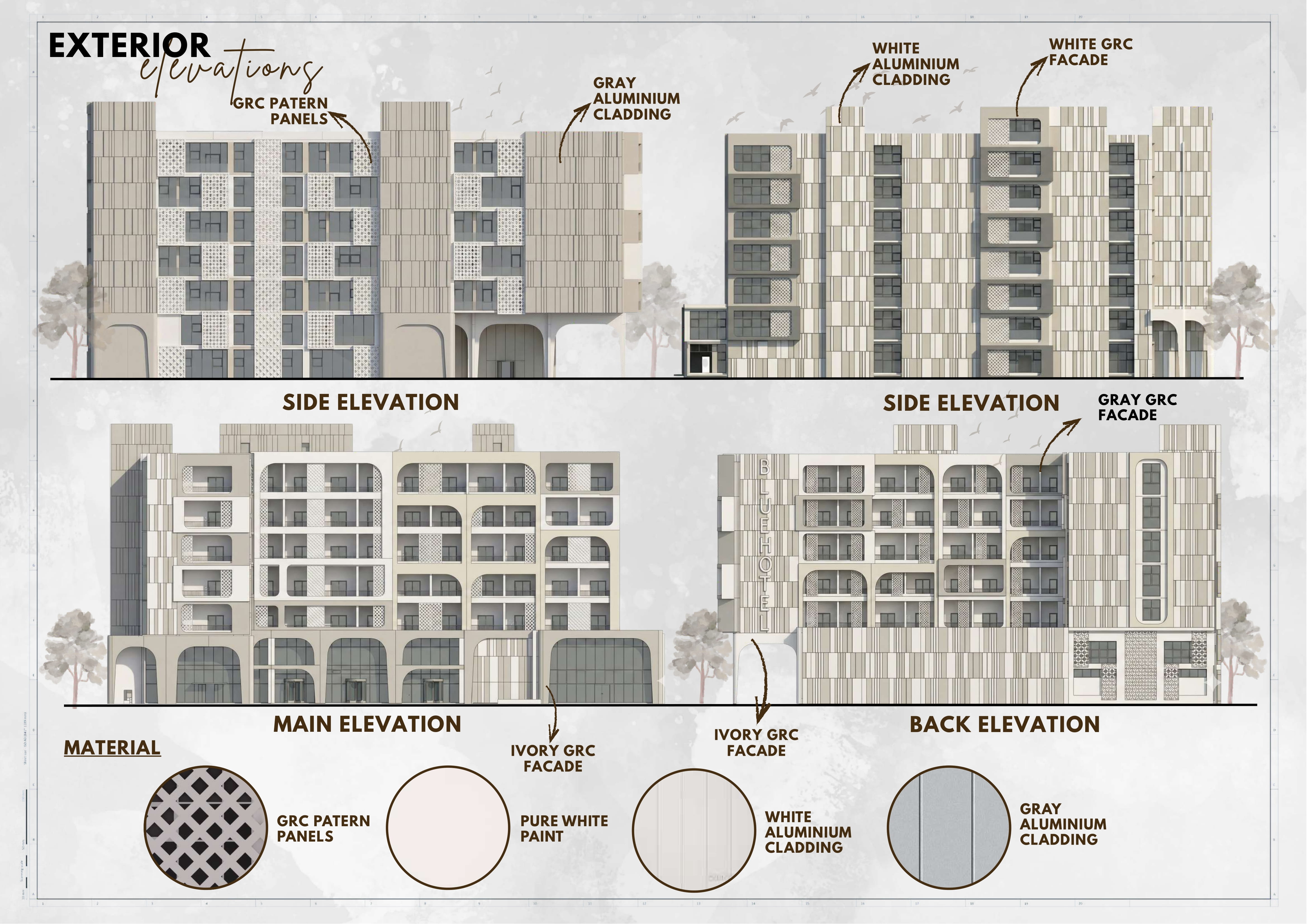 Blue Hotel | 3-Star Hotel Working Drawings-15