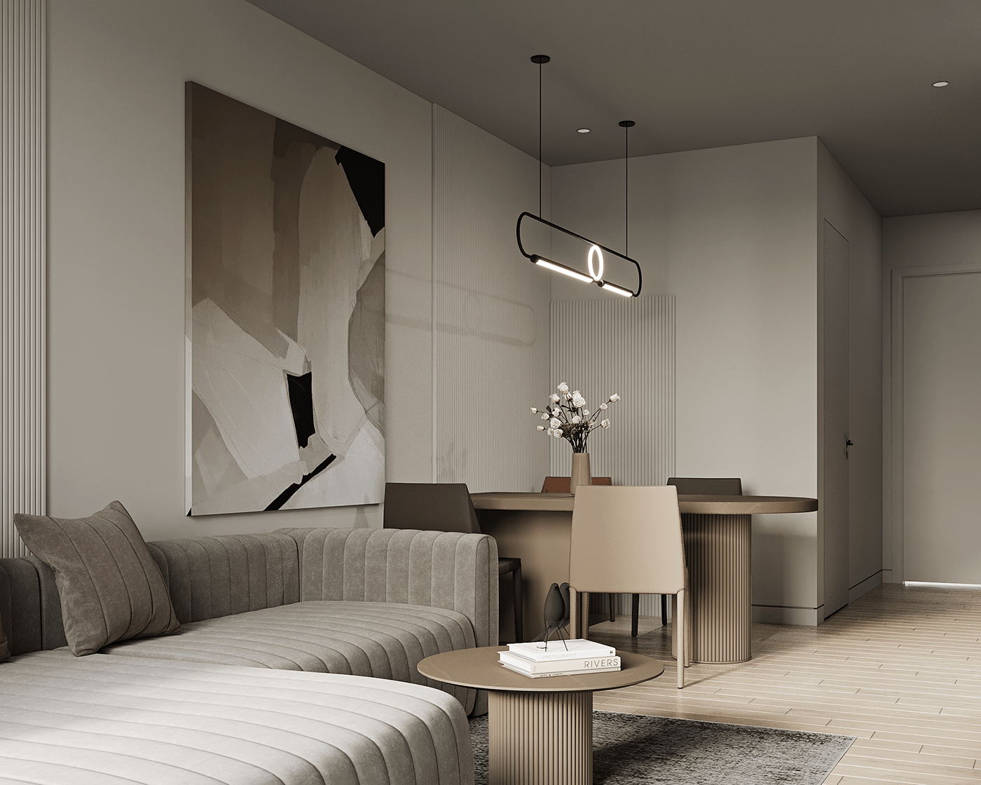 中性色系公寓设计 超精致！-3