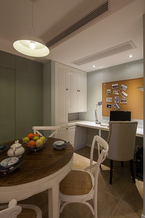 【上海实创装饰】月季园70平老房翻新温馨简约美式爱巢-12