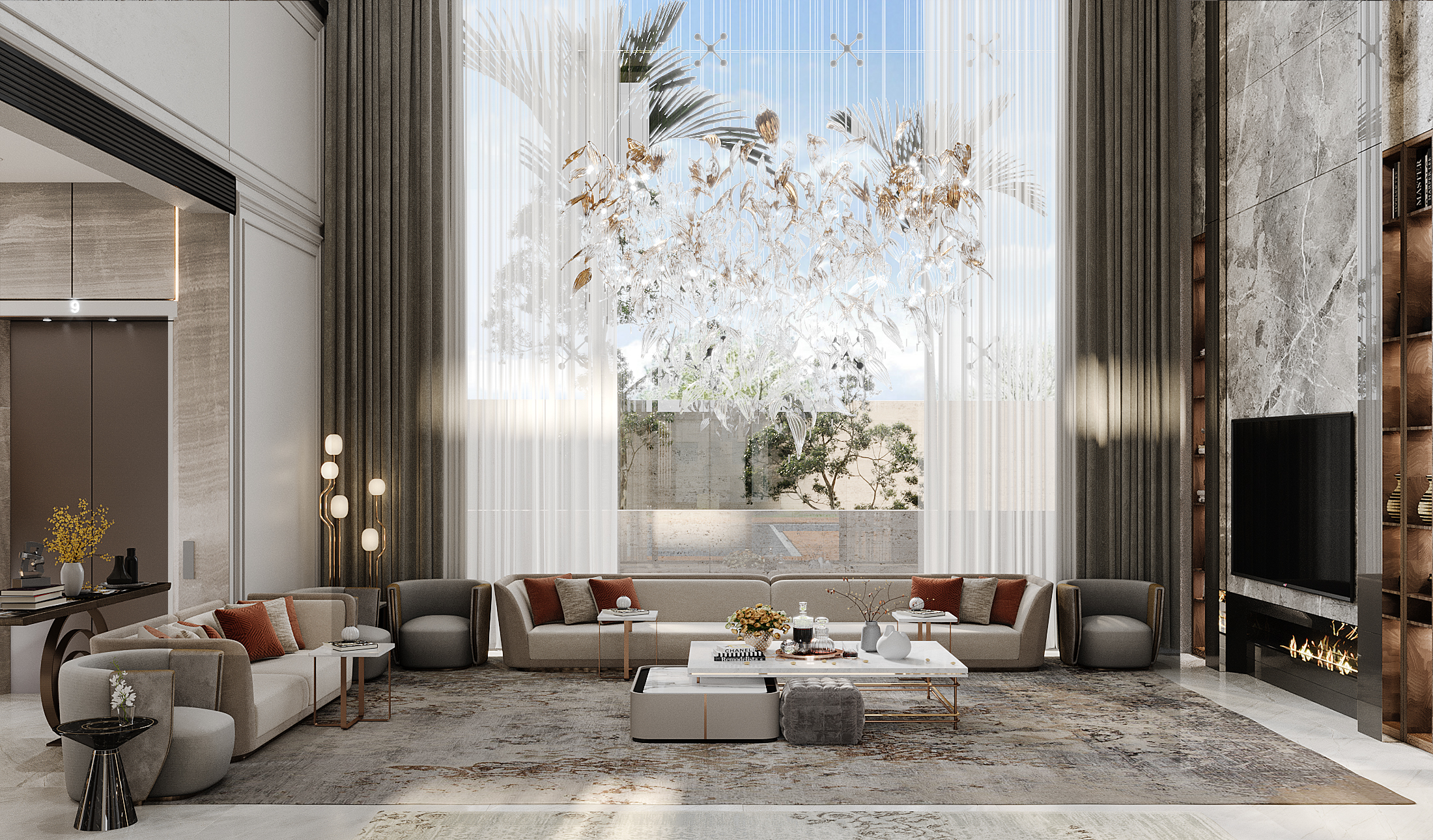 接待楼梯豪华别墅丨alkalill company-8