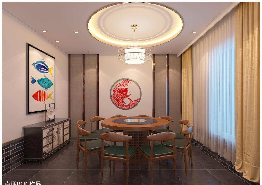 济南斗鱼阁鱼火锅,卢鹏(ROC LU)设计诠释独特室内风格-26