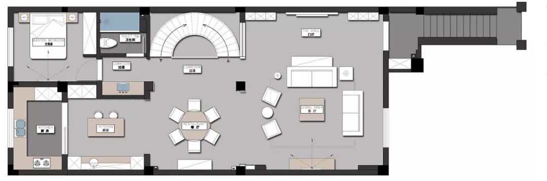 468㎡美式轻奢别墅,生活与艺术的完美融合-12