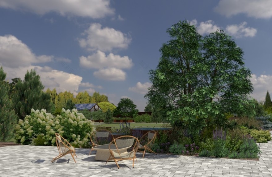 “На краю леса”花园概念与可视化设计-33