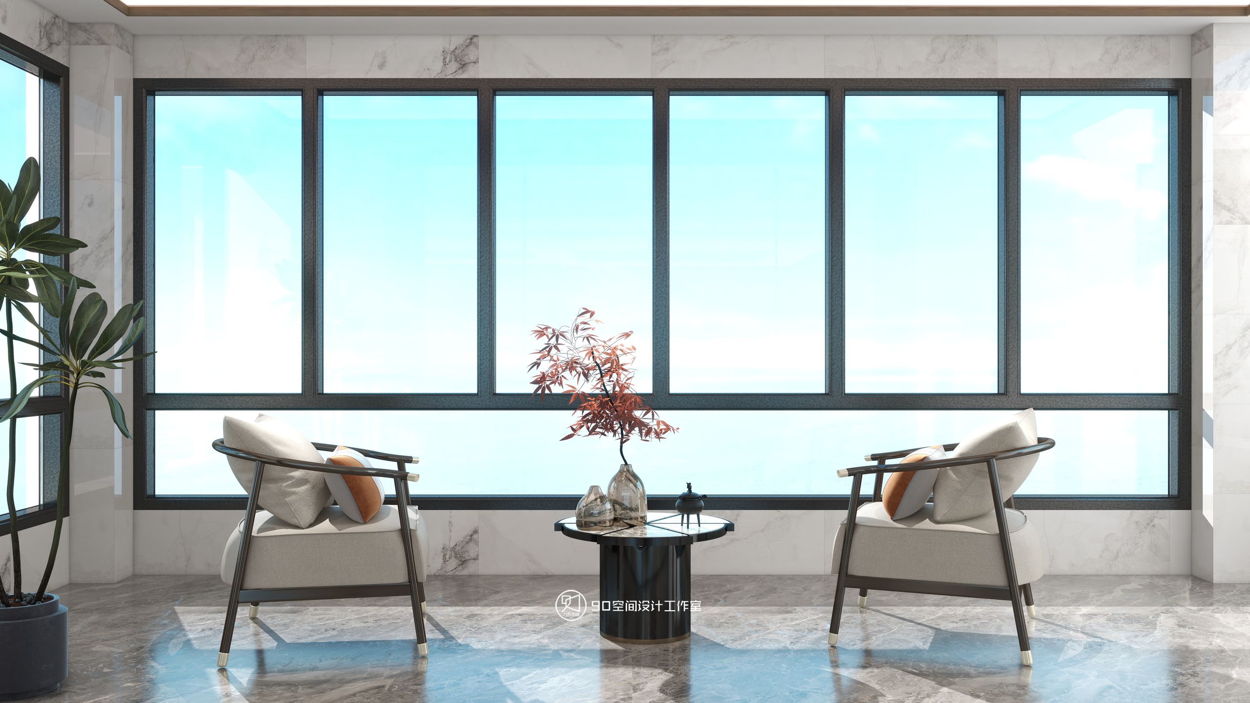 西楼别序新中式风格丨90 空间设计-49