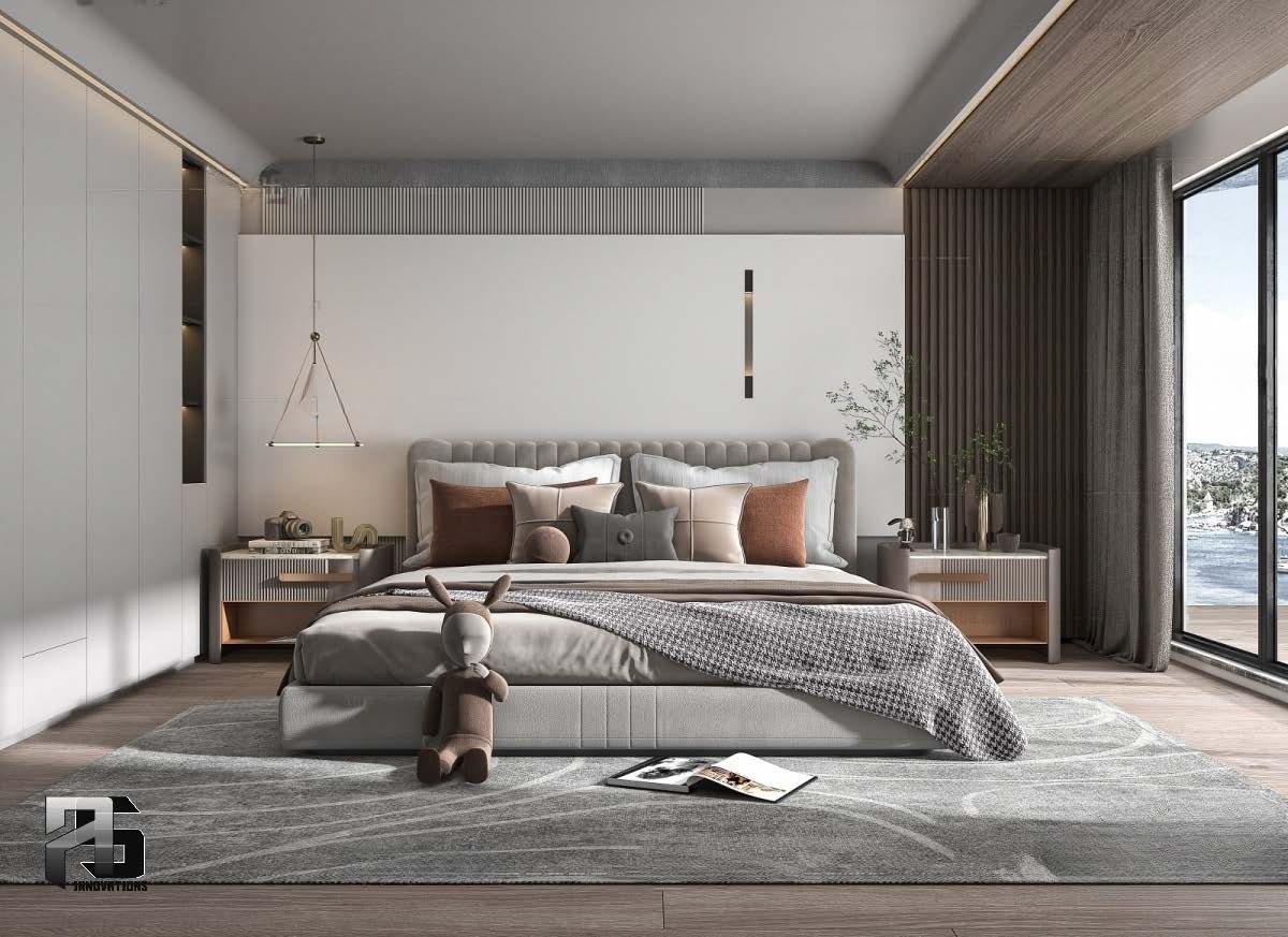 Bedrooms 3d modern styles-13