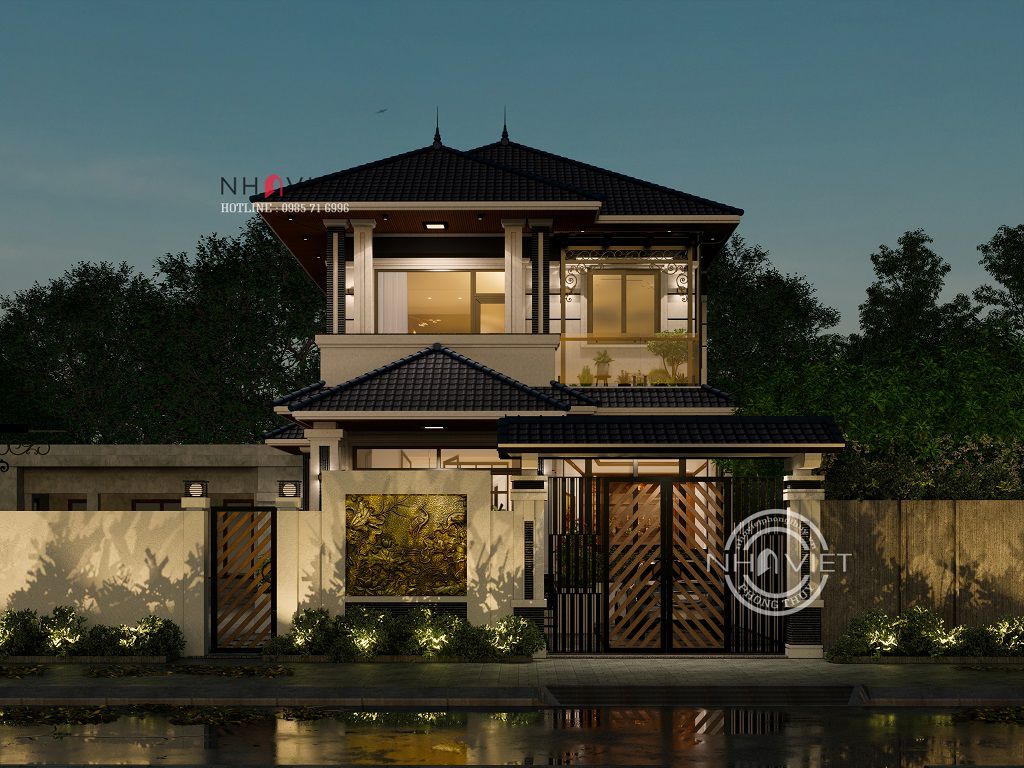 2层8米宽日式屋顶别墅设计方案-7