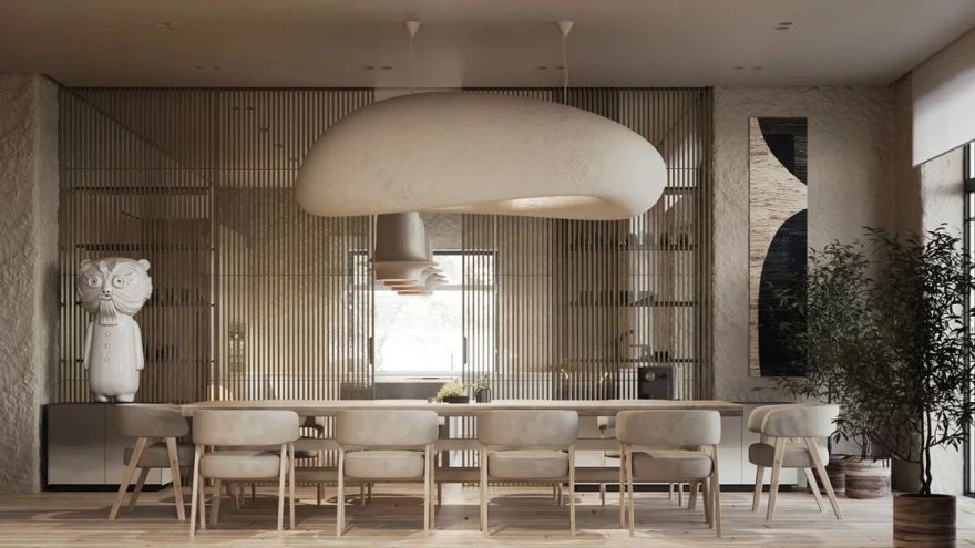 东方极简,255㎡侘寂美学豪宅丨Sergey Makhno-14