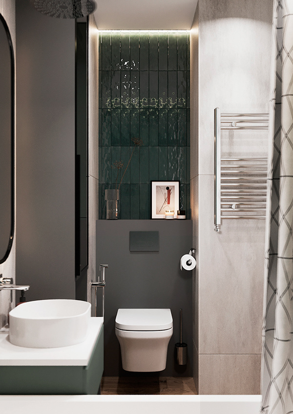 墨绿色+高级灰，诠释简约自然格调 | Alina Ursova-29