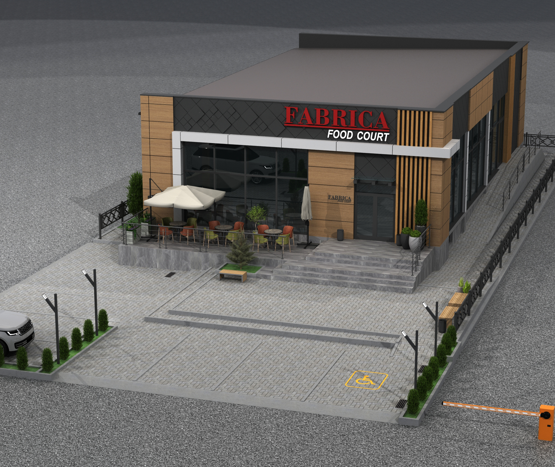 美食广场外部设计丨俄罗斯奔萨丨Design_14,Narek Azaryan-14