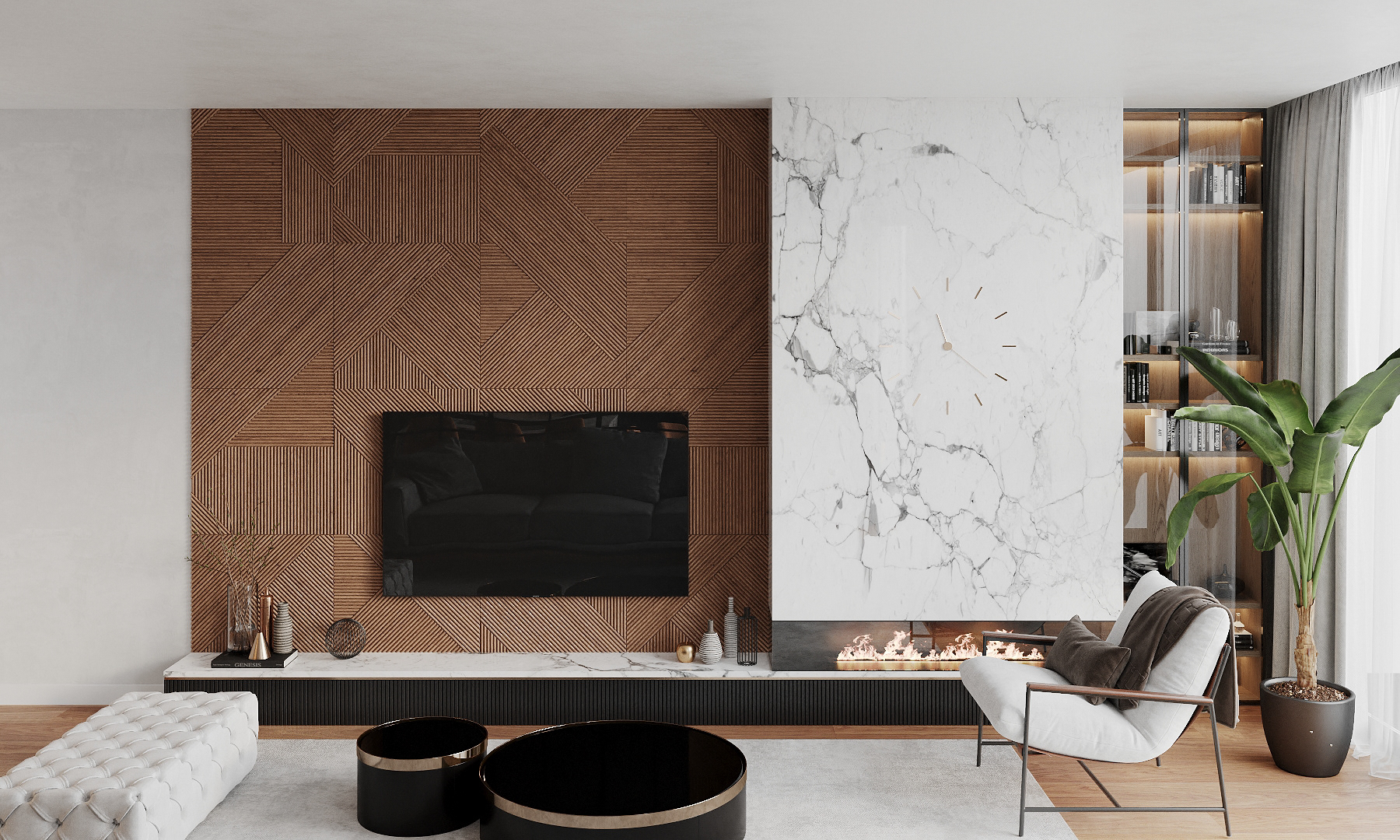 暖色系空间设计，优雅大气                     -0