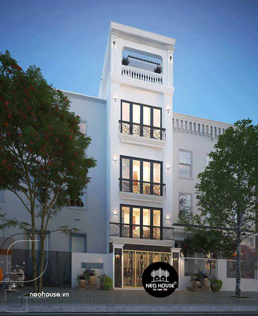 65+现代古典风格街边住宅设计案例-12