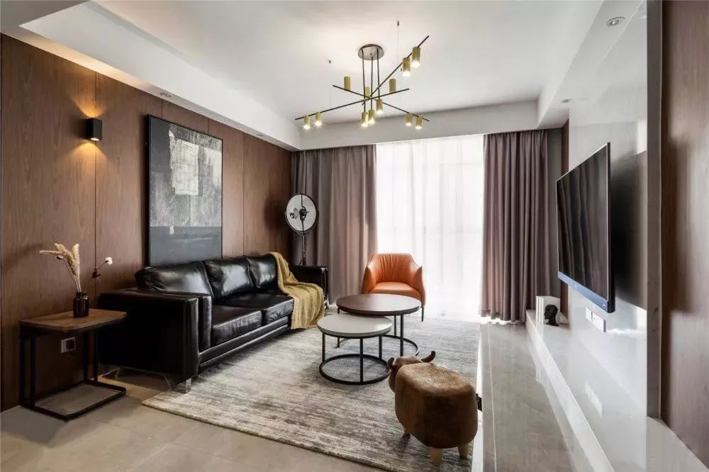 现代简约风三居室，原木大理石打造温馨生活空间-16