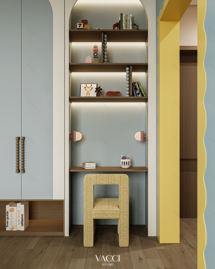 儿童卧室丨沙特阿拉伯利雅得丨Vacci Studio-13