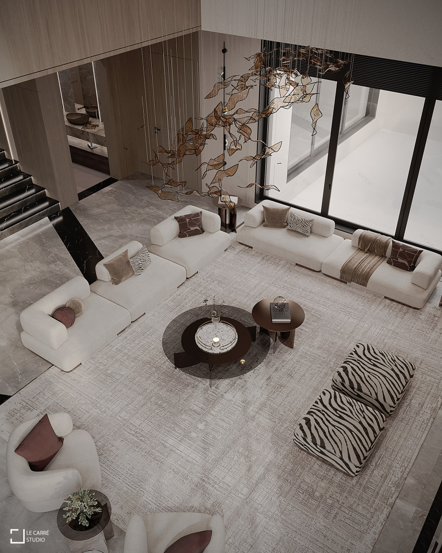 客厅设计丨沙特阿拉伯-7