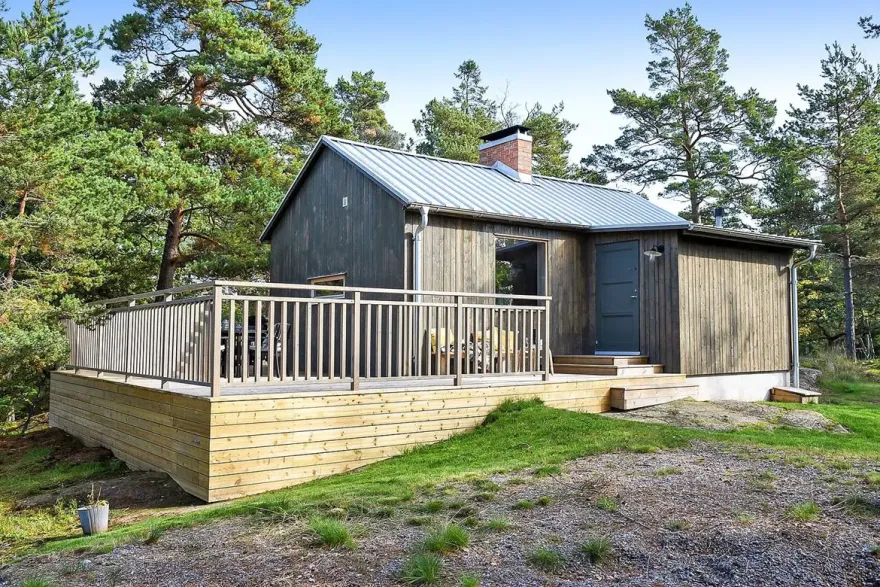 瑞典简约夏日小木屋设计-15