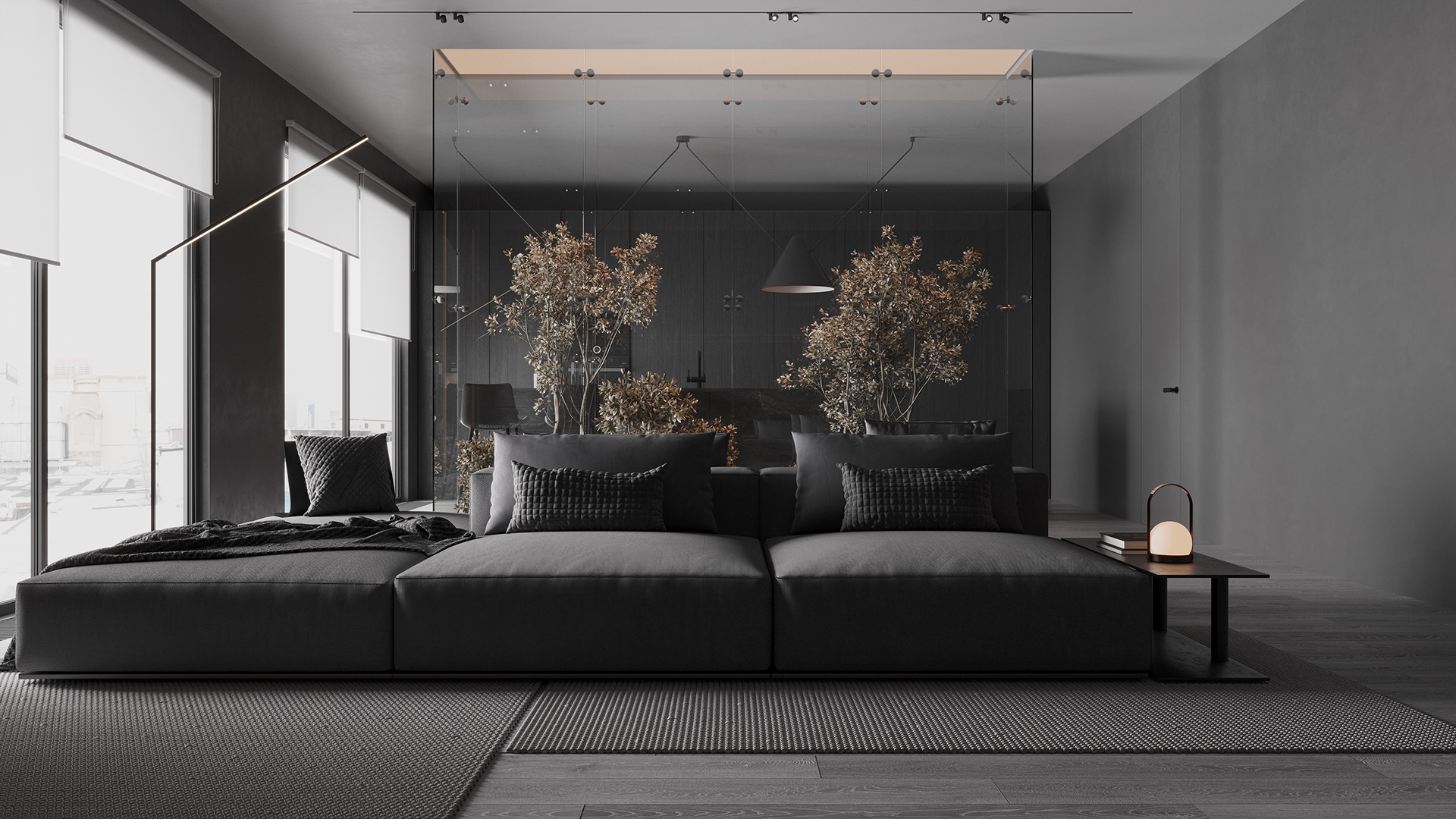 黑色系住宅设计  超酷！-1