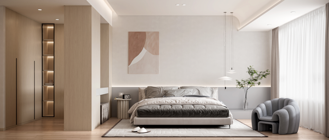 奶油系风格设计,打造舒适温馨之家丨中国长沙丨周笙笙建筑装饰设计-30