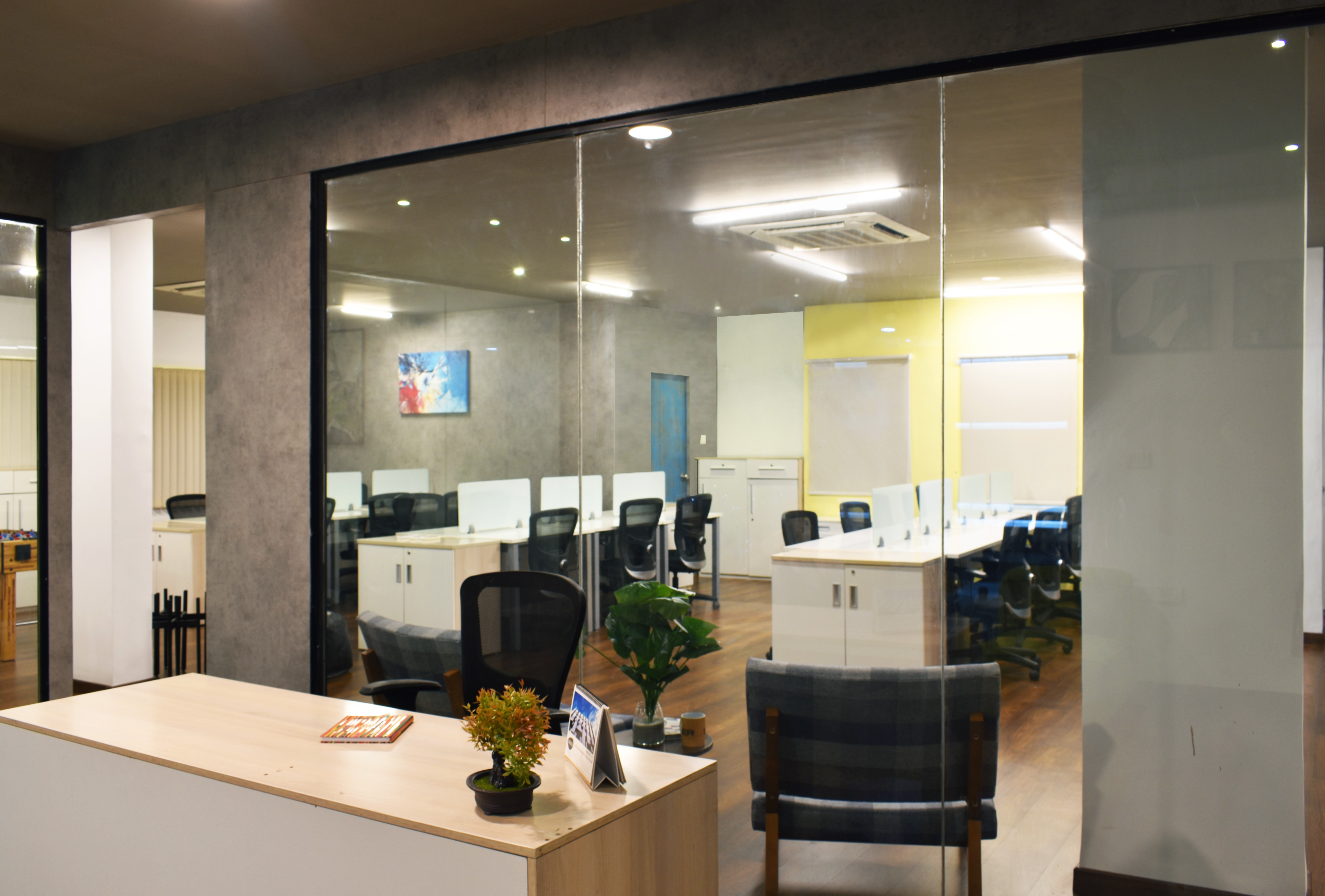 简约而不简单,打造共享知识的办公空间丨印度班加罗尔丨A.J Architects-17