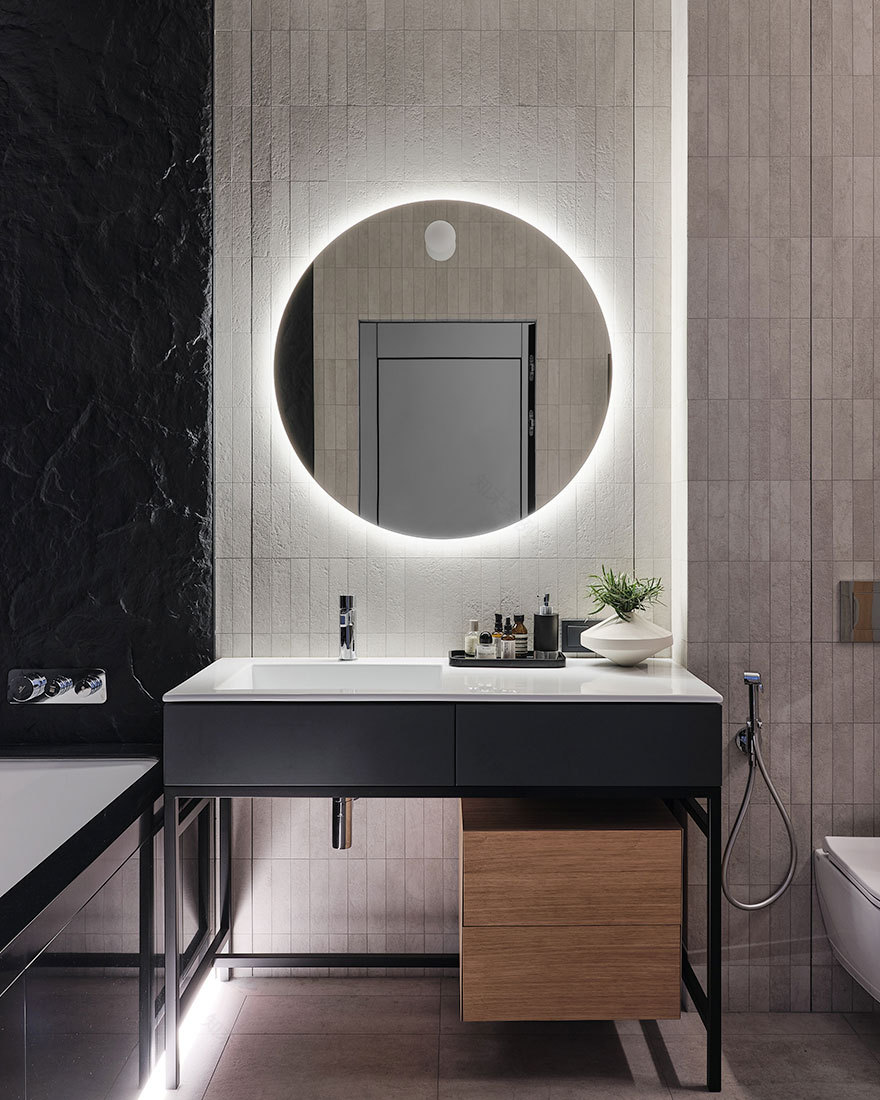 圣彼得堡 75 平米学生公寓 | 红色丝绒沙发成为亮点-16