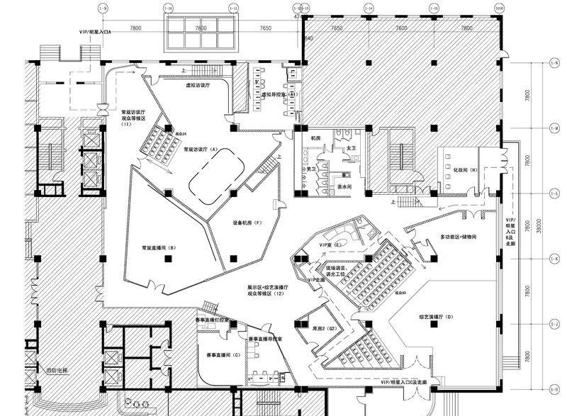 腾讯科技北京演播厅室内设计-19