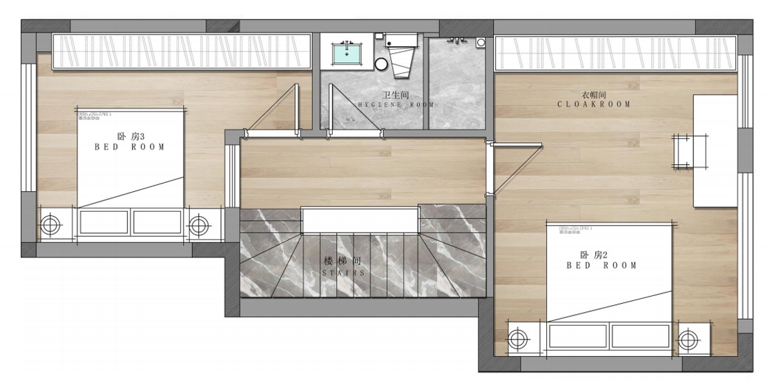 宝嘉花与山简约法式别墅设计丨中国重庆丨DE 设计师事务所,D.ART 软装服务机构-74