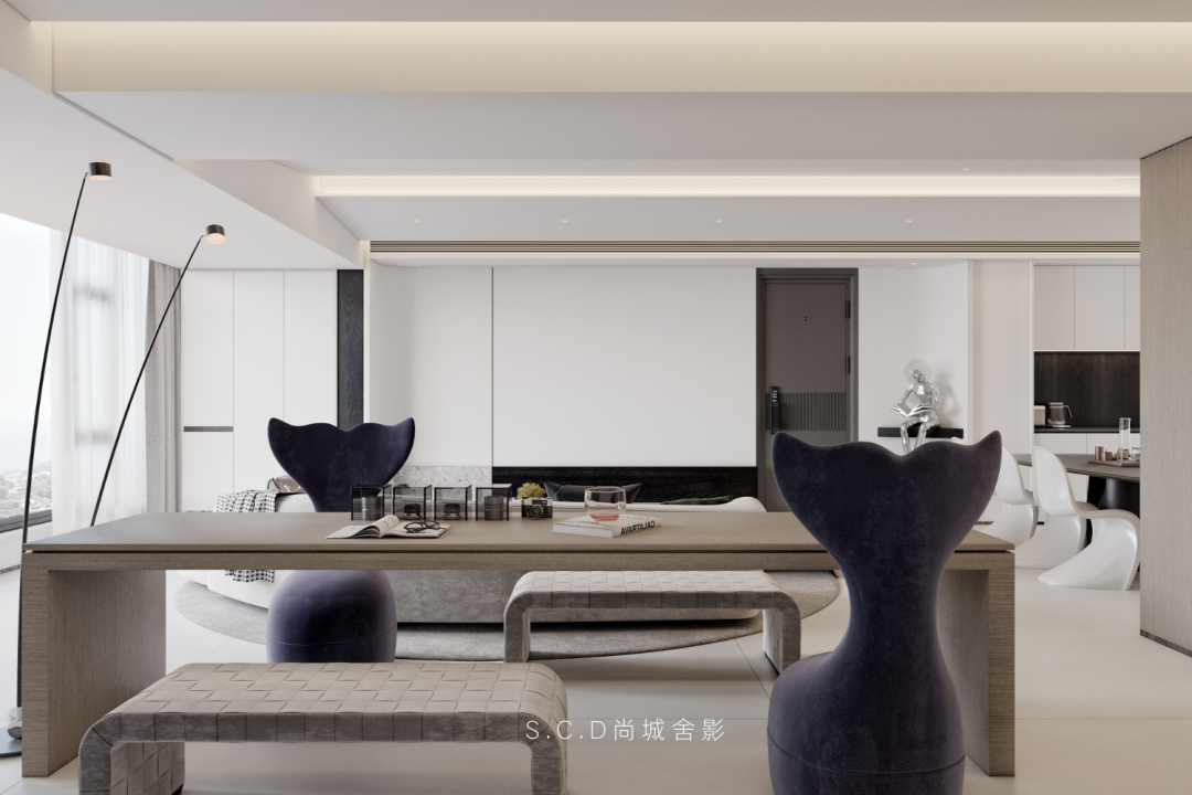 新丰·壹号院 138㎡纯白之家丨尚城舍影建筑装饰设计-39