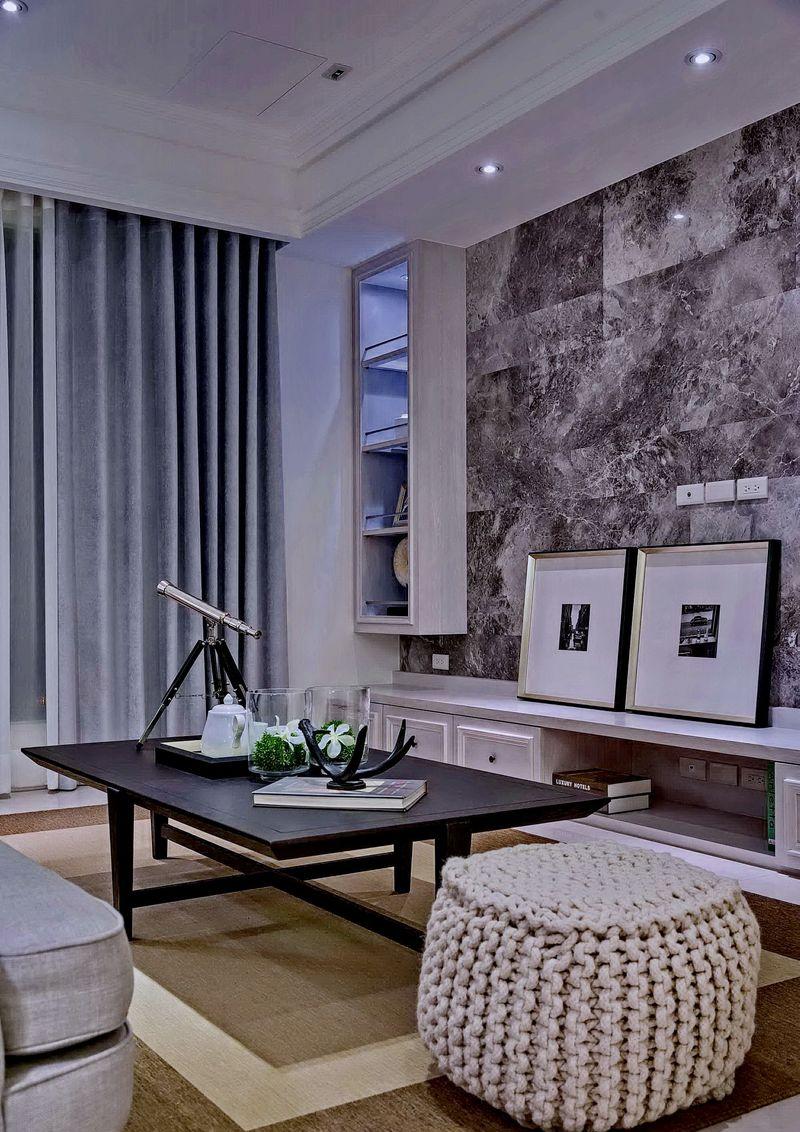 美式风格新成屋设计，订制家具与大理石材的完美融合-16