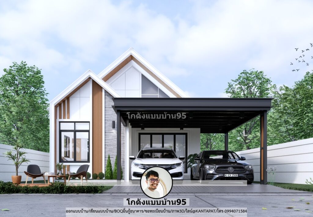 แบบบ้านนอร์ดิก-P-2196 ออกแบบบ้าน100 ตร.ม. สวยทันสมัยไม่ตกเทรนด์-10