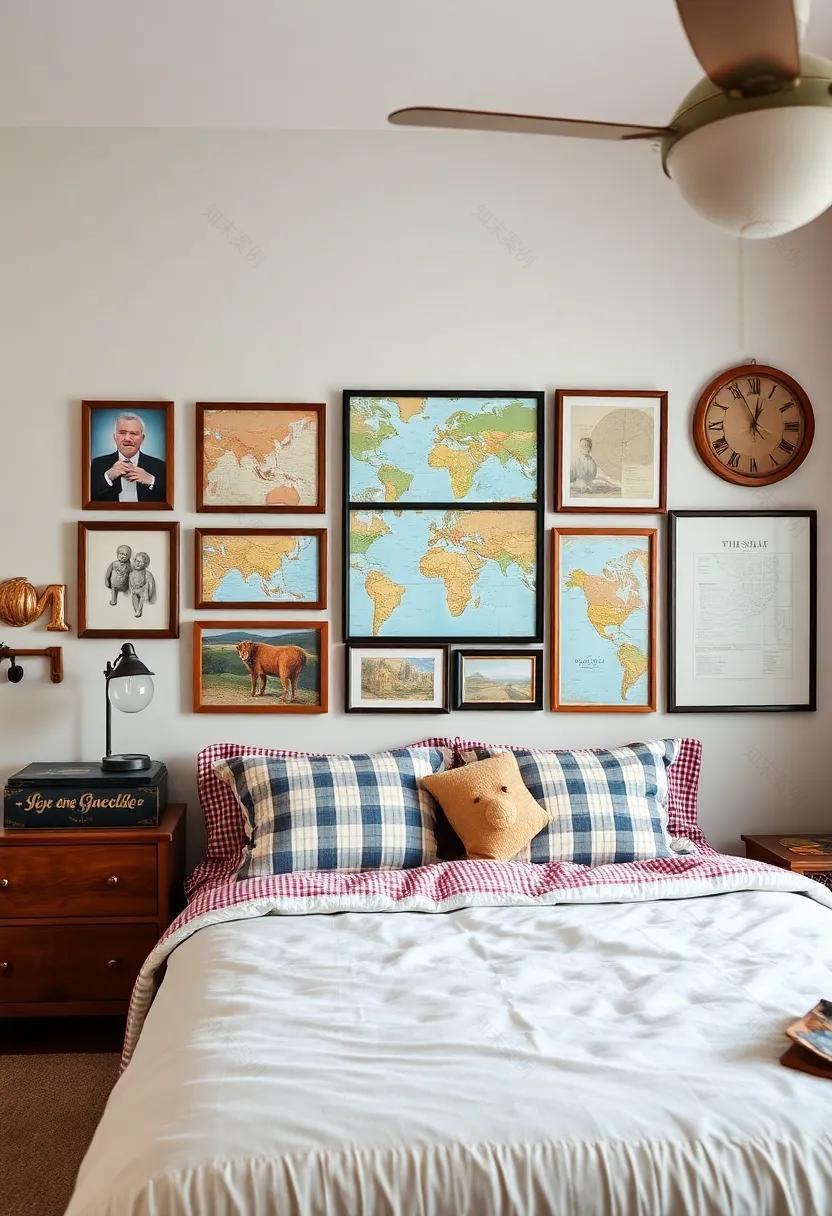 探索风格:打造复古旅行风男孩青少年房间-87