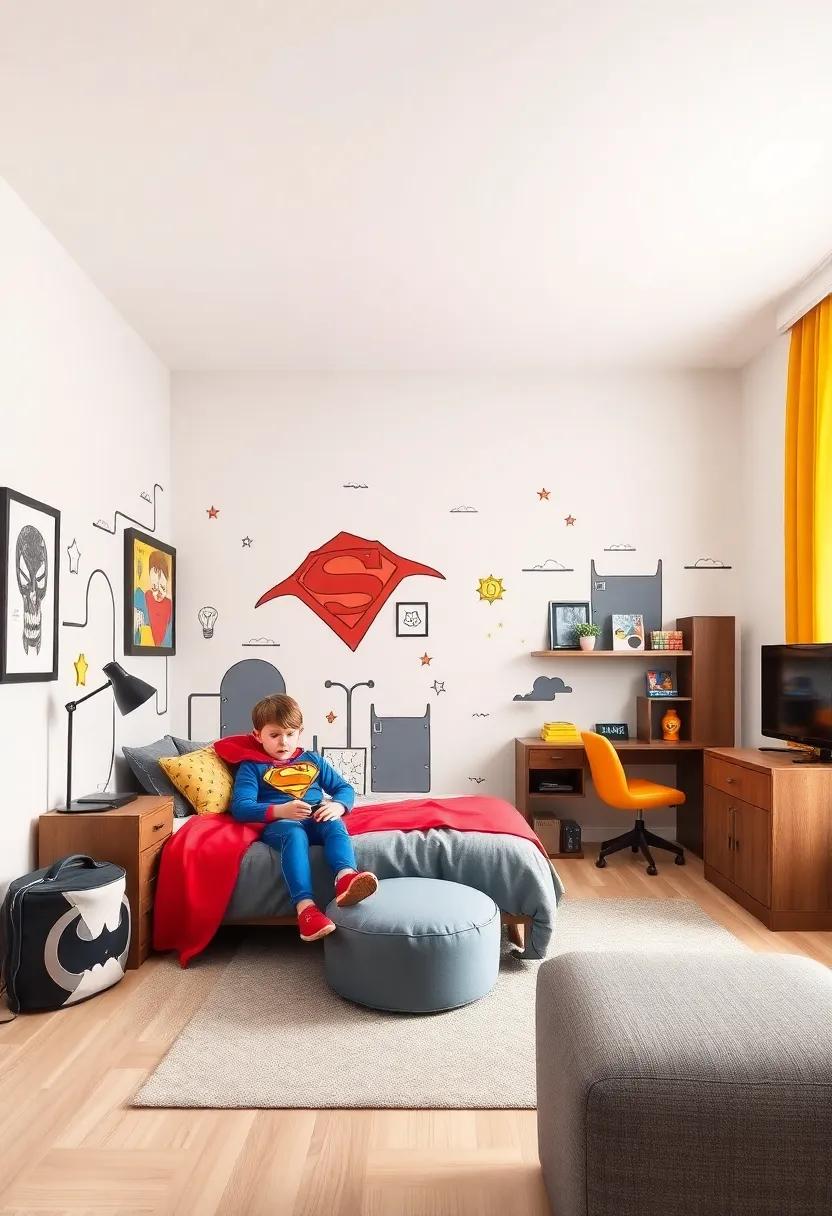 青少年超级英雄主题房间设计-184