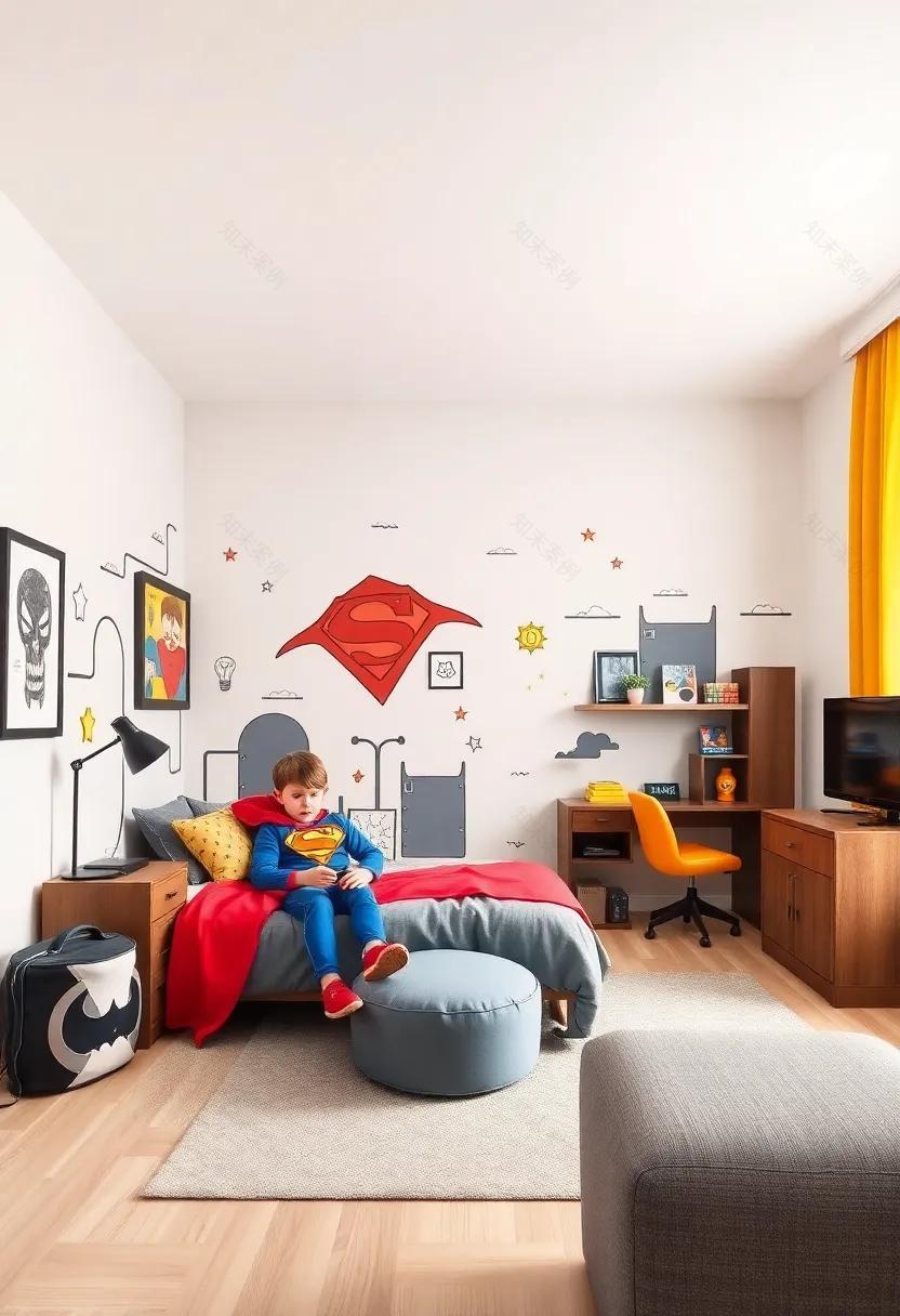 青少年超级英雄主题房间设计-184