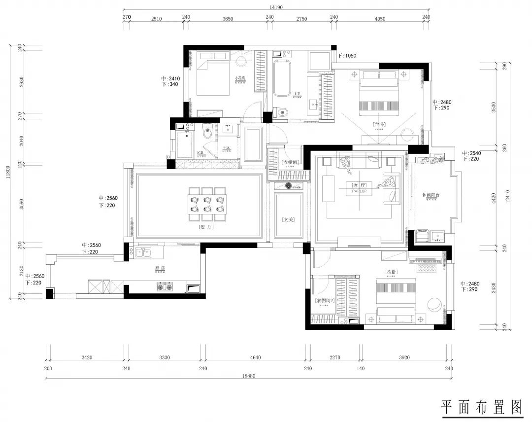 康城一品现代美式轻奢家居设计丨浙江南鸿装饰-19
