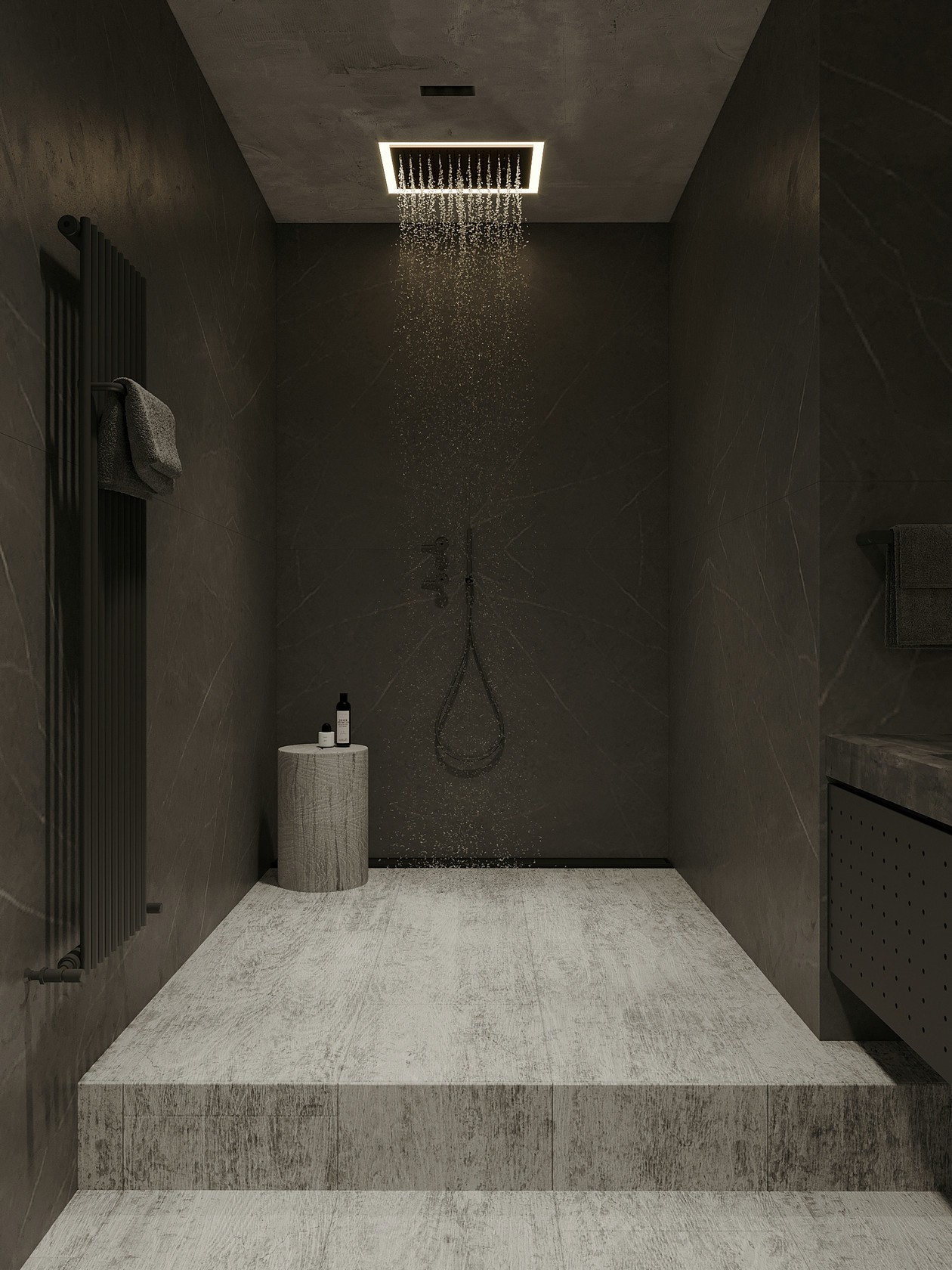 高级灰+高级黑空间设计 塑造空间立体感-19