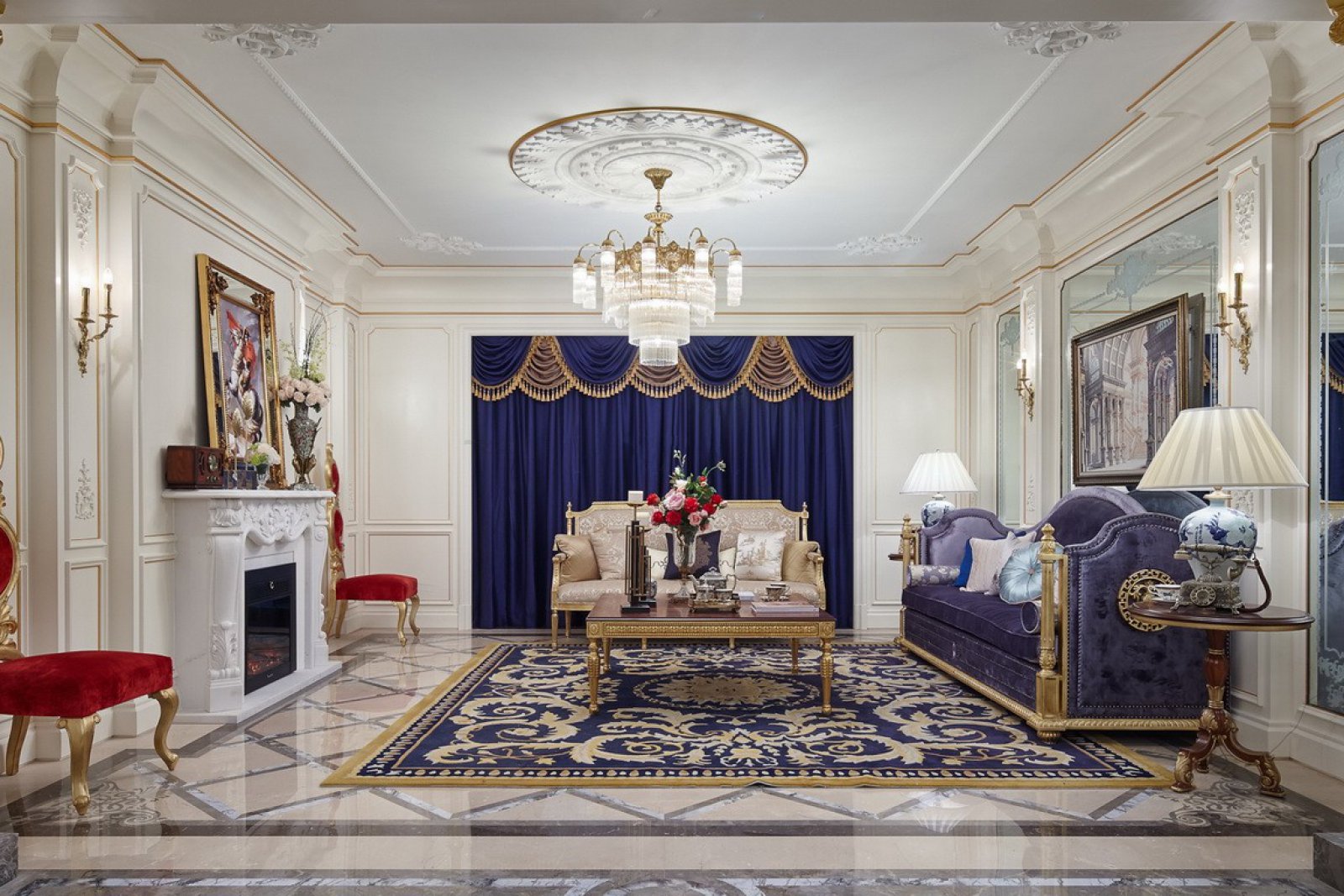 古典与现代融合的洛可可宅 Pin Design致品空间-11
