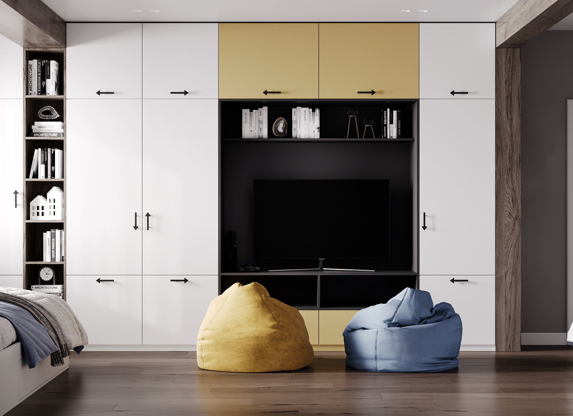 原木与高级灰 享受空间带来的欢畅-23