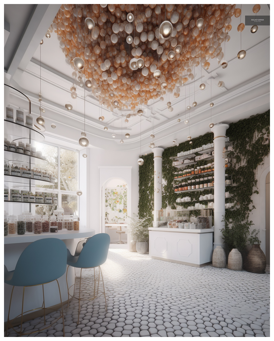 Candy shop interior design sketches-5