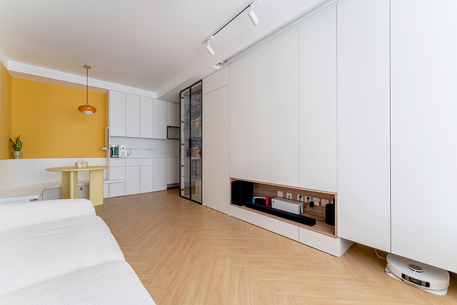 70㎡柠檬黄+墨绿奶油风甜蜜双人居丨中国北京丨久栖设计-13