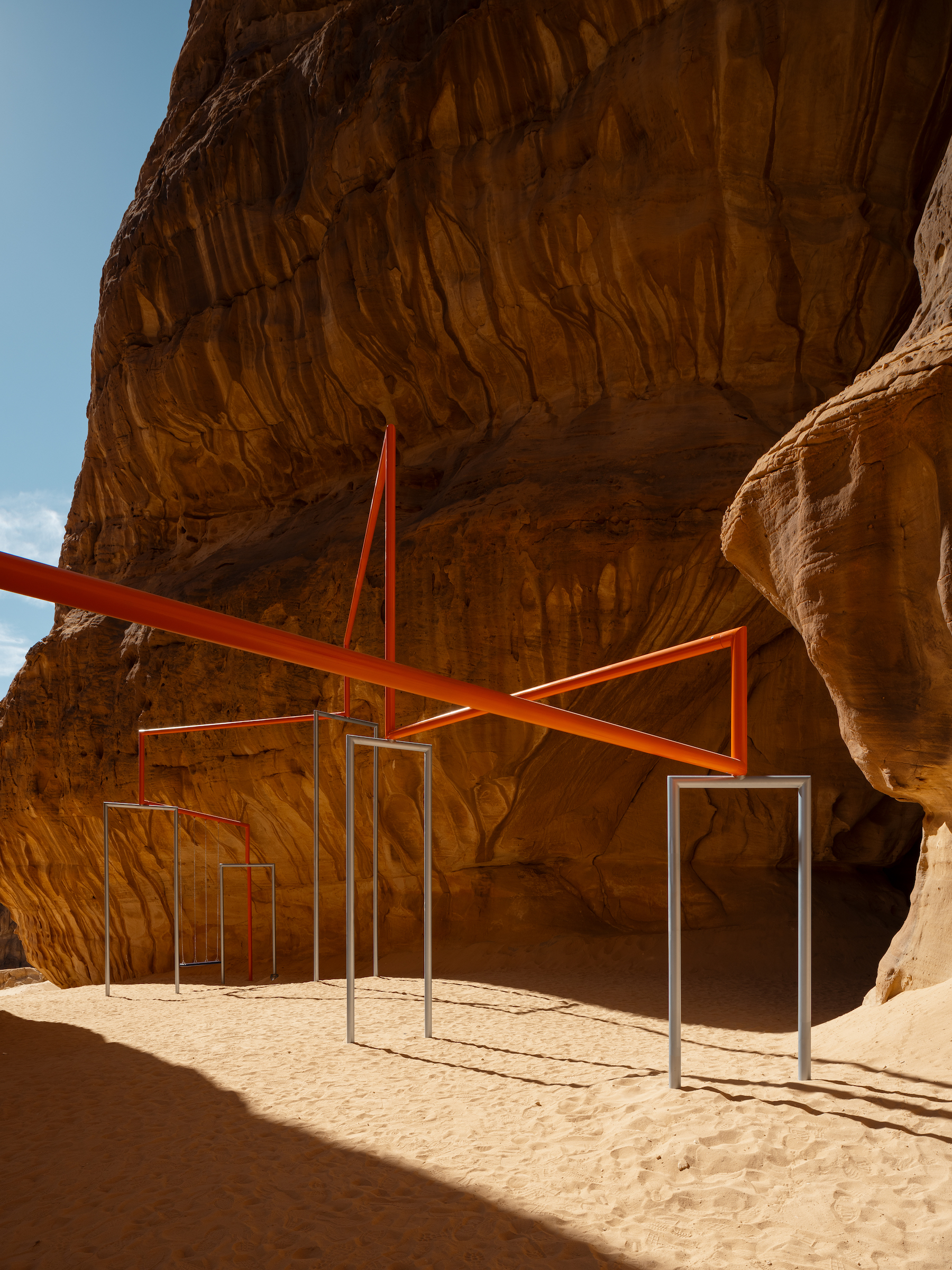 阿鲁拉沙漠中的“同心”秋千-13