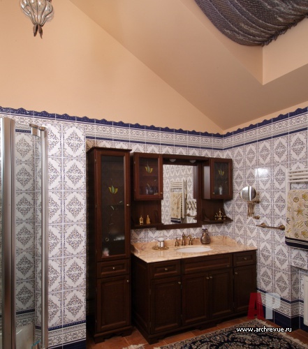 带哥特与东方风格元素的郊外住宅室内设计丨Дьячкова Марина（迪亚奇科娃·玛丽娜）-35